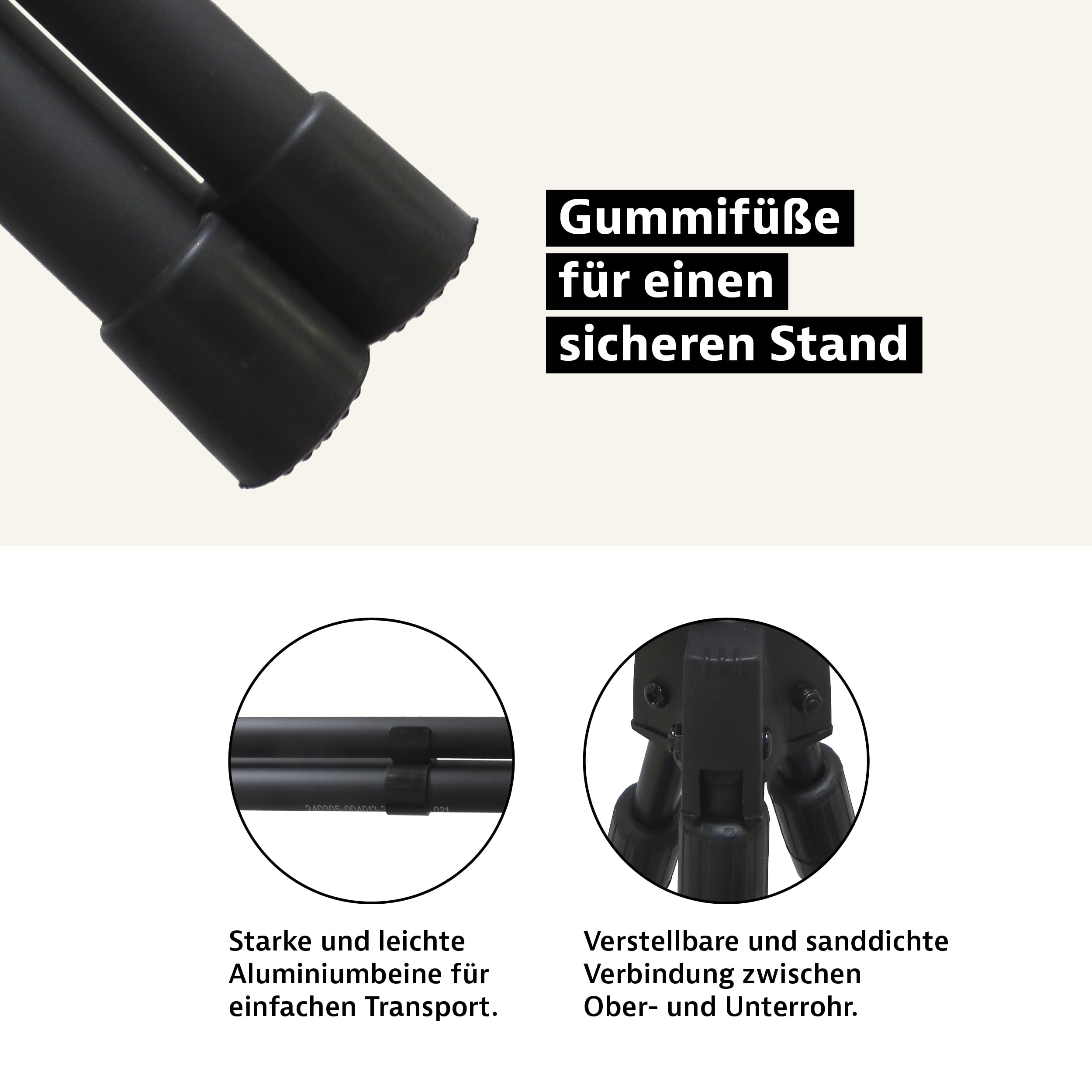 Royal Hunter® - Zielstock für Jäger - Tripod Dreibein GEN 3 – V-Joke Gewehrauflage - Pirschstock und Schießstock für perfekte Balance für präzises Zielen- stufenlos verstellbar von 100cm bis 160cm