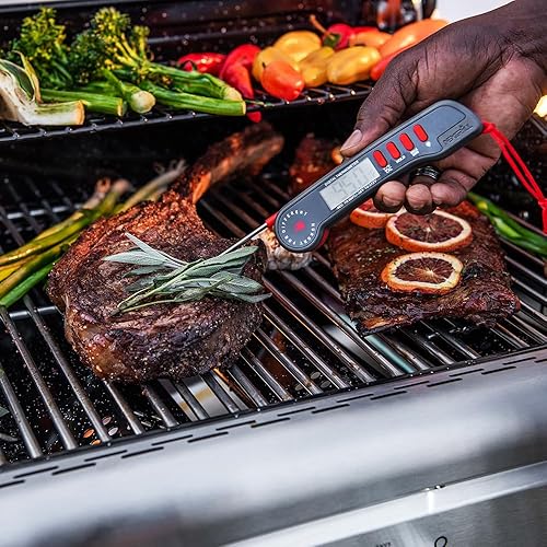 Miniatura 5 de Nexgrill Termómetro digital para carne, termómetro de carne de lectura instantánea con luz de fondo y sonda de acero inoxidable, termómetro de
