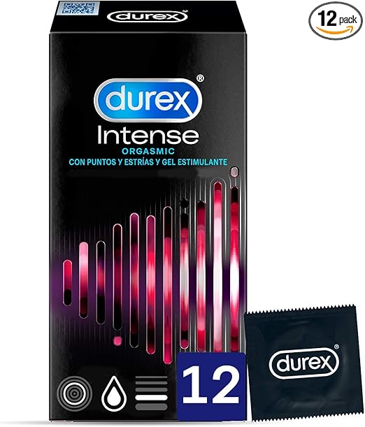 Durex Preservativos Intense Orgasmic con Puntos y Estrías ...
