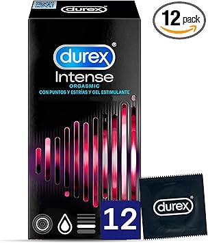Durex Preservativos Intense Orgasmic con Puntos y Estrías ...