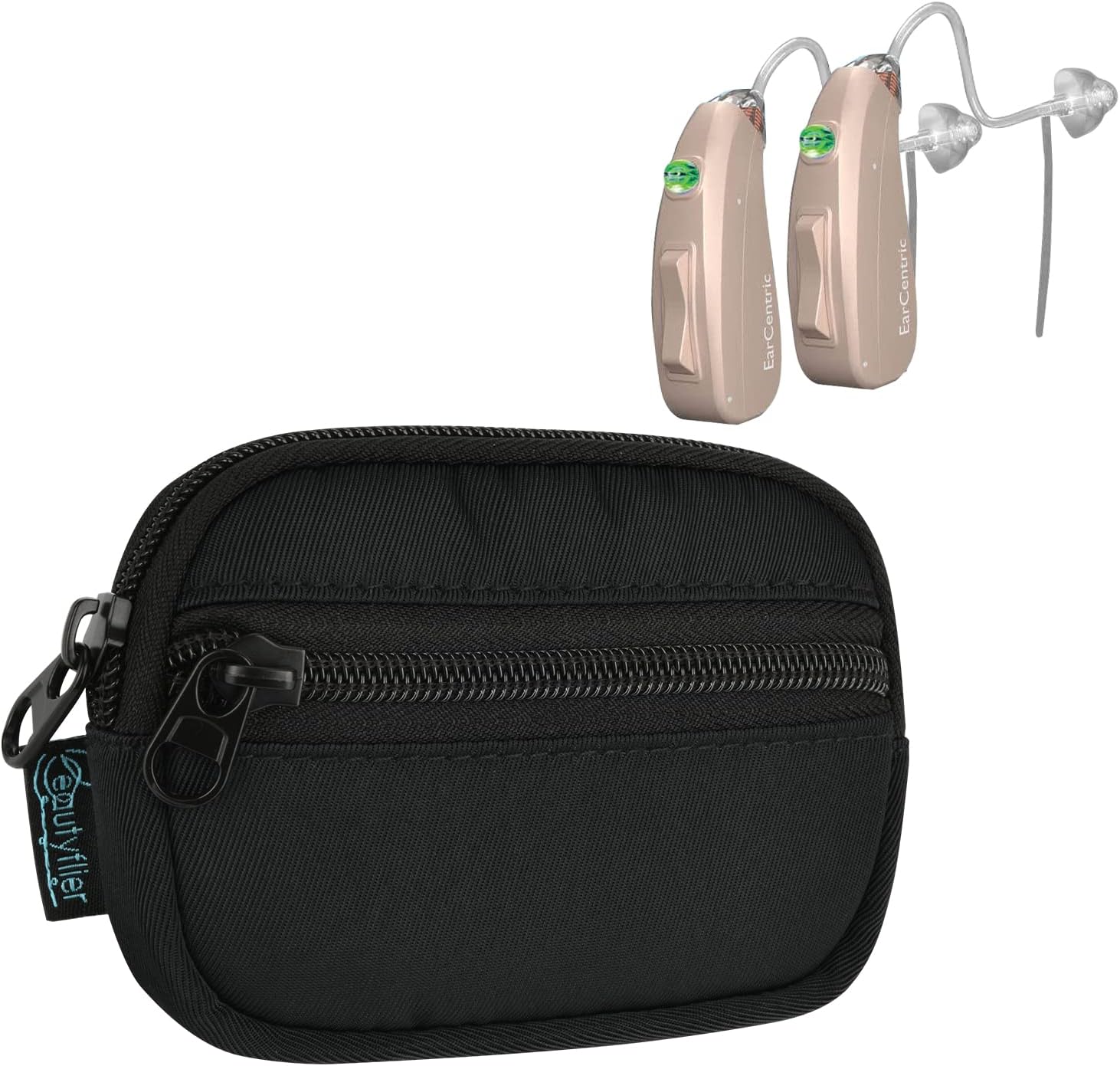 Beautyflier Hearing Aid Pouch Hearing Aid Case Pocket Size