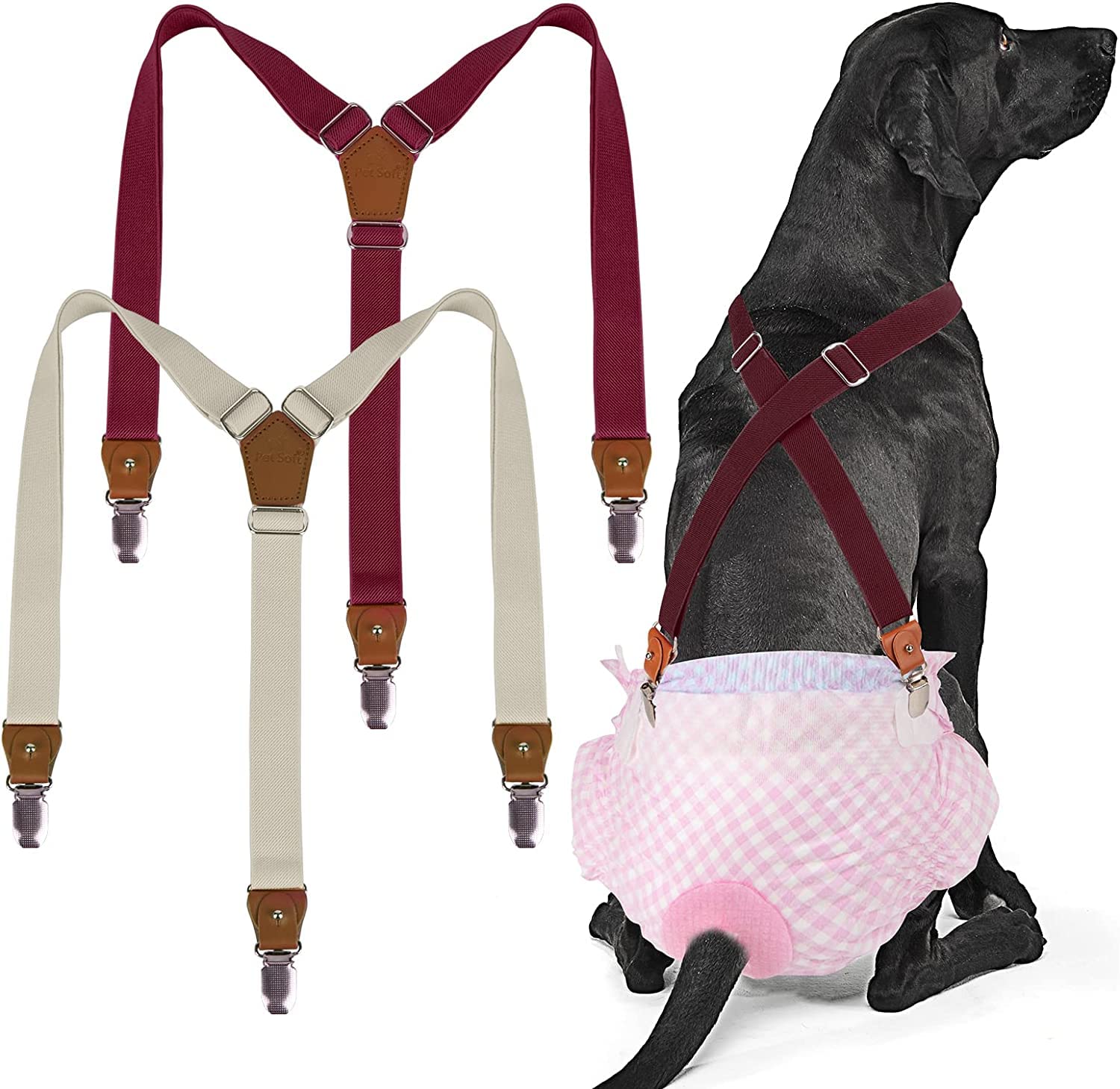Amazon | 犬おむつサスペンダー 犬用サスペンダー 2点セット 犬おむつ 