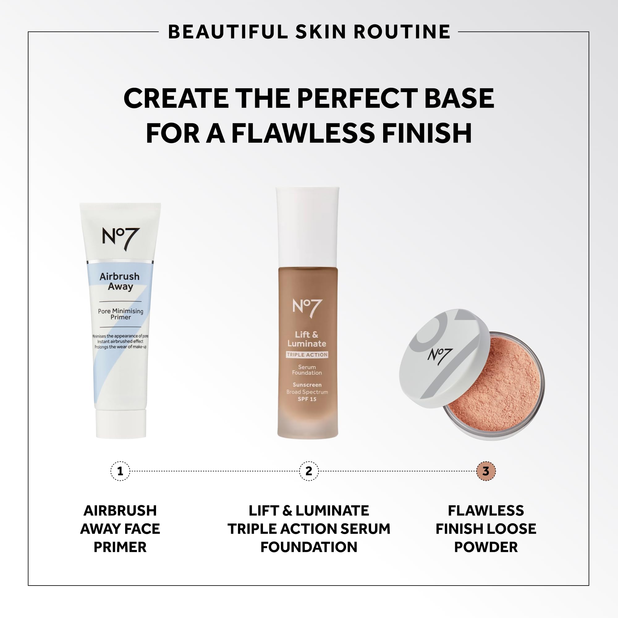 Amazon.com : No7 Flawless Finish Loose Powder - Medium Rich 