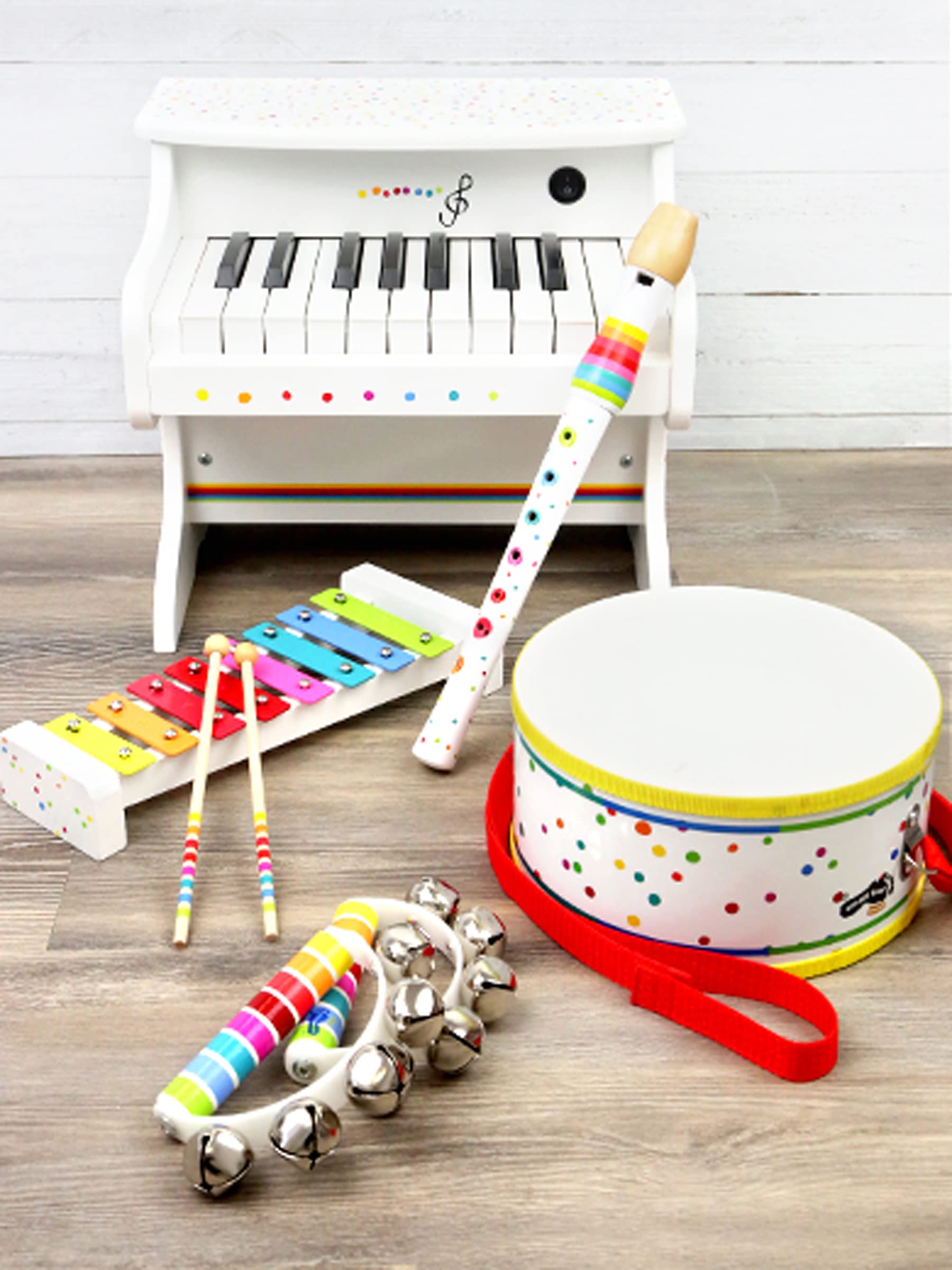Small Foot Guitarra Infantil Sound de Madera, Instrumento Musical Que Entrena el Ritmo y el Tacto, a Partir de 3 años, 10382