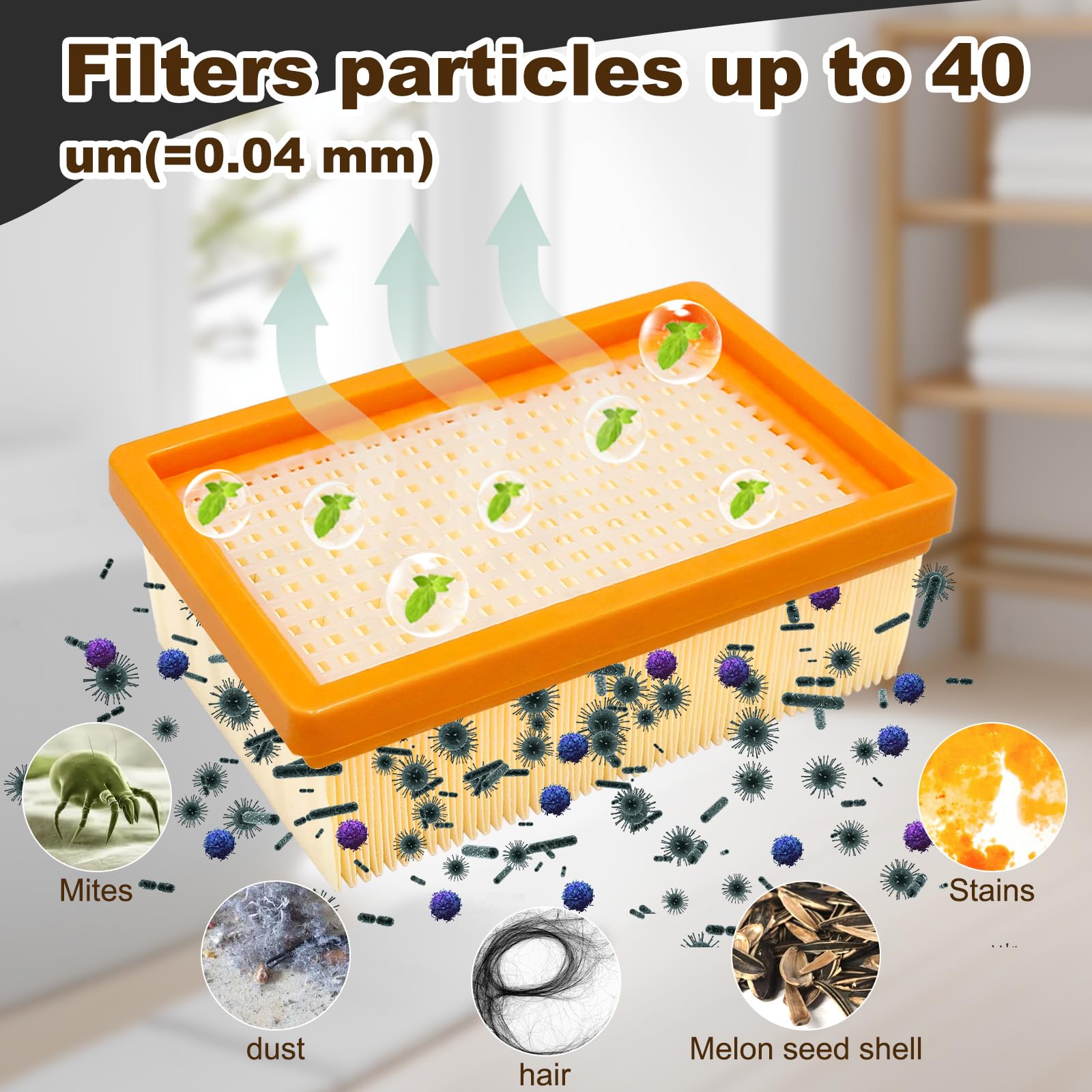 4er-Set Kärcher Staubsauger Filter – Ersatz-Flachfaltenfilter Für WD4/WD5/WD6/MV4/MV5/MV6 Nass-/Trockensauger