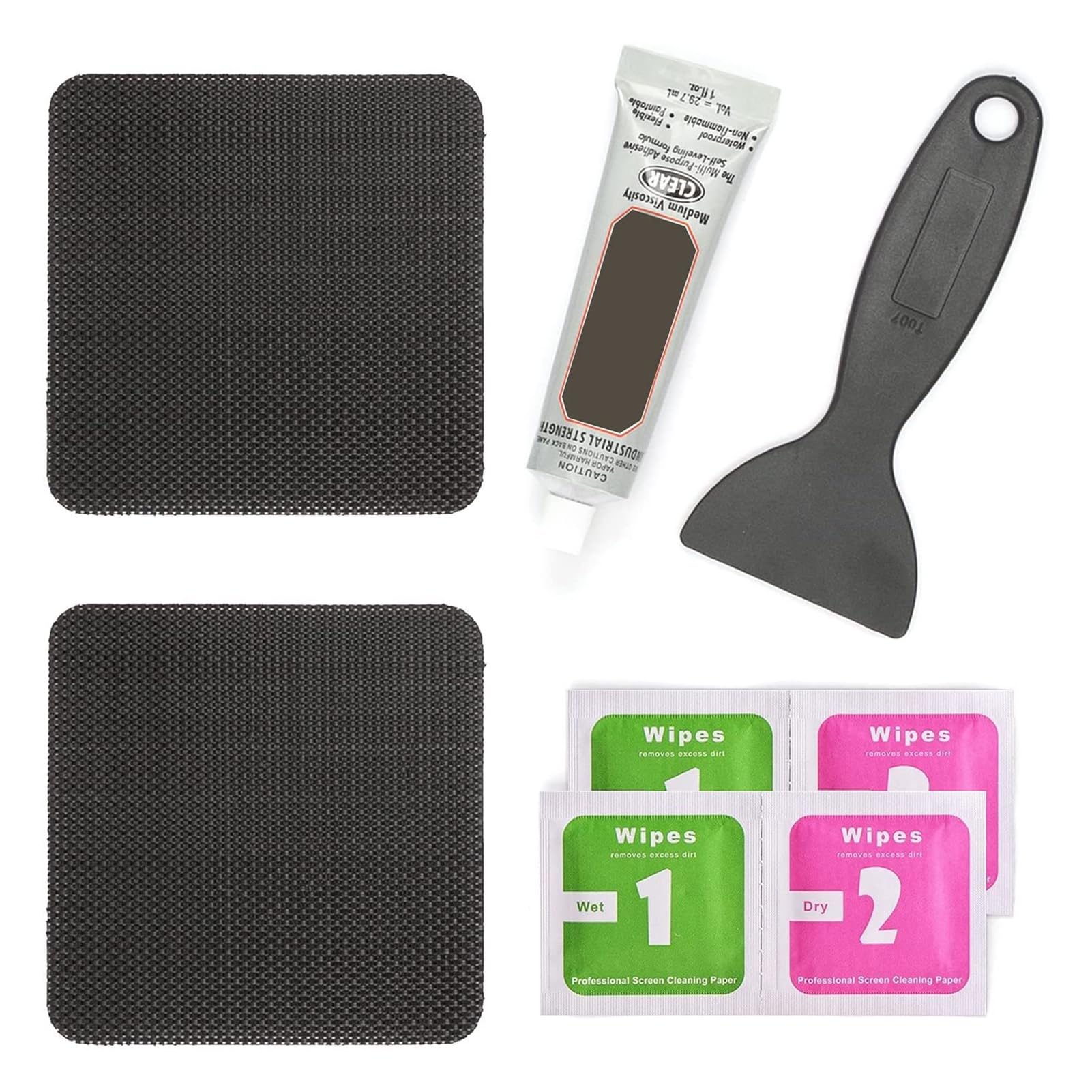 Zephylix Trampoline Repair Patch Kit, 4"X 4"Rectangular On Patches Repair Trampoline Mat Tear or Hole in a Trampoline Mat A