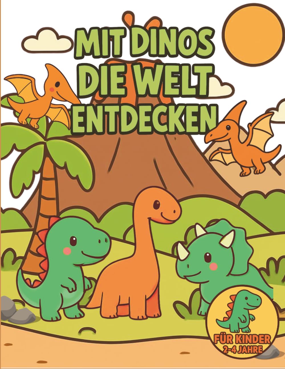 Mein erstes Dino-Malbuch: Malbuch für Kinder ab 2 Jahren – einfache Dinosaurier-Motive für kleine Entdecker