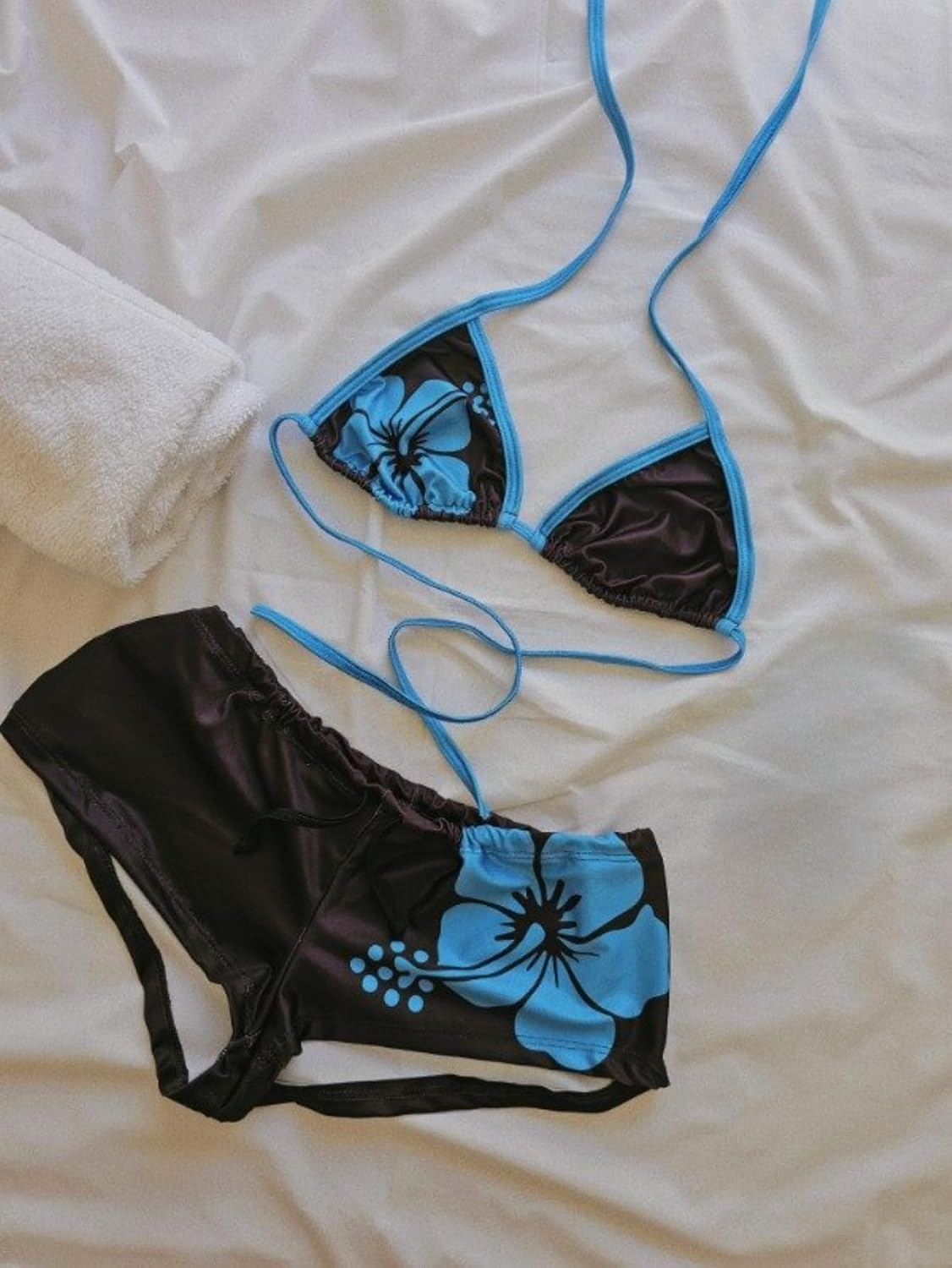 2 Piece Y2k Halter Bikini Sets Women Sexy Swimsuit Beach Sets Cute Summer Going Out Outfits 2025 Vacation 2000s
