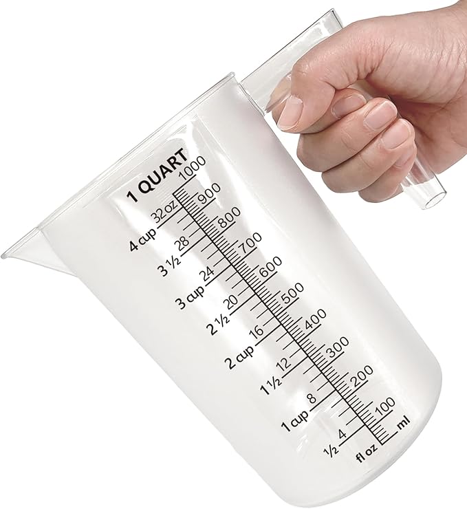Plastic Measuring Cup with Handle, Pool Chemical Measuring Cup, Plastic