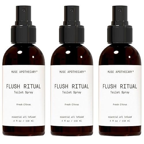 Miniatura 27 de Muse Apothecary Flush Ritual - Aerosol aromático y refrescante para inodoro, uso antes de ir, 8 onzas, infundido con aceites esenciales naturales