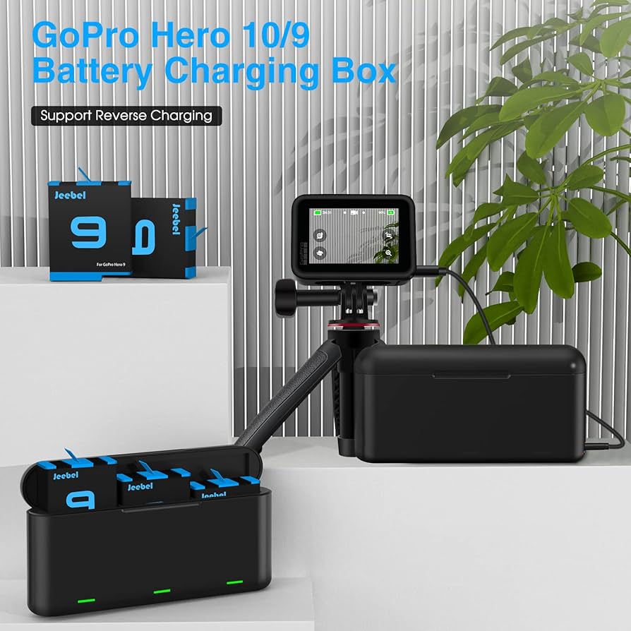 ビデオカメラ Go pro Battery charger Amazon.com: TELESIN Battery Charger Kit for GoPro Hero 12 11