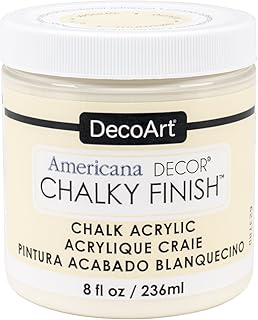 Deco Art ADC-03 Americana Chalky Finish Paint, 8-Ounce, Whisper