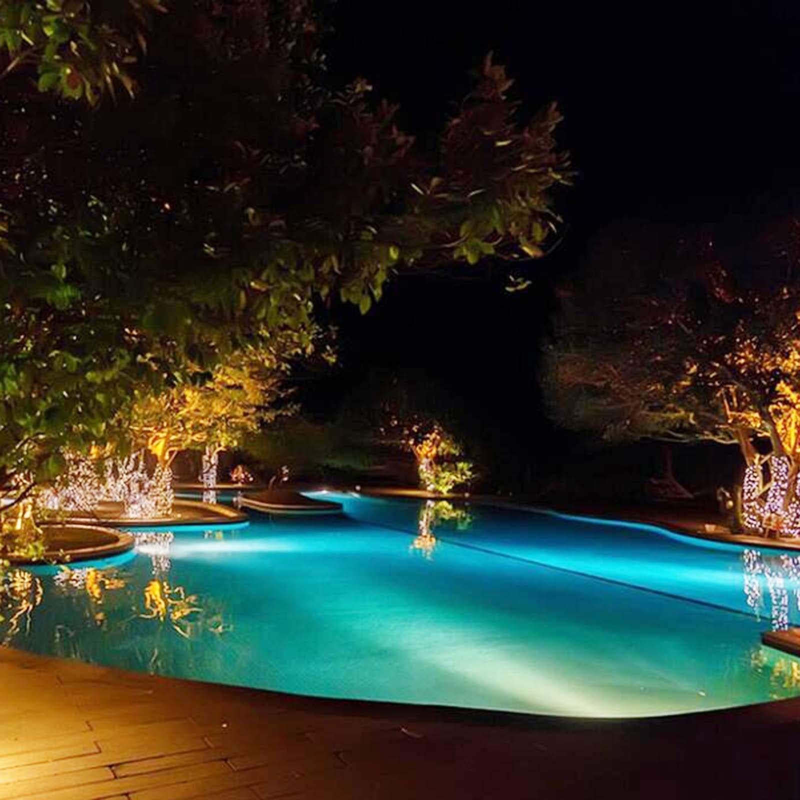 Luci per piscina a LED PAR56 Illuminazione per piscina a LED da 40 W sospesa per sostituzione subacquea Faretto alogeno da 300 W DC/AC 12 V bianco caldo 3000 K