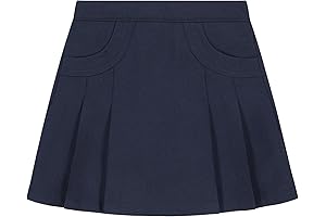 Nautica Girls' School Uniform Pleated Pull-on Scooter Skort