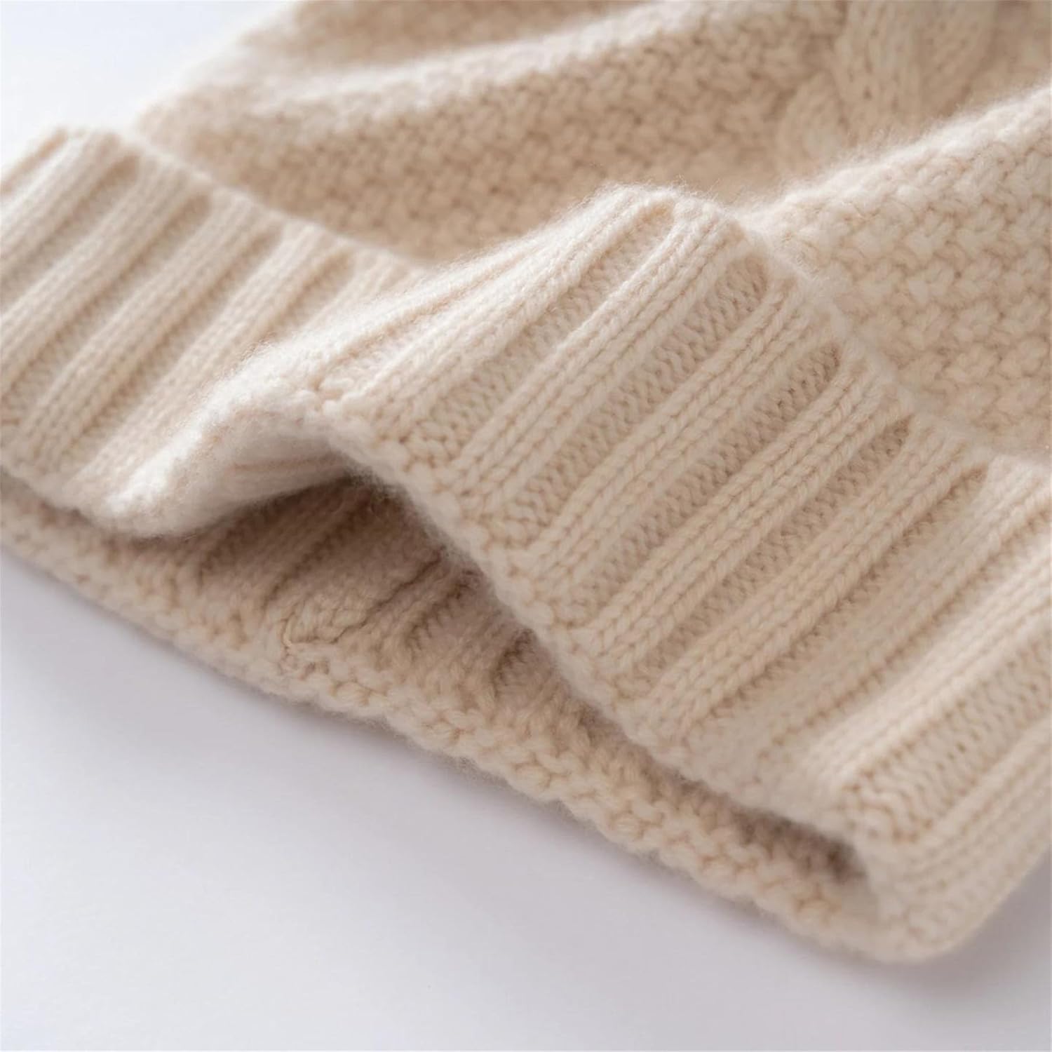 Unisex Winter Warm Casual Knitted Beanie Hat, Thicken Thermal Winter Cold Weather Cap for Skiing/Hiking/Skating