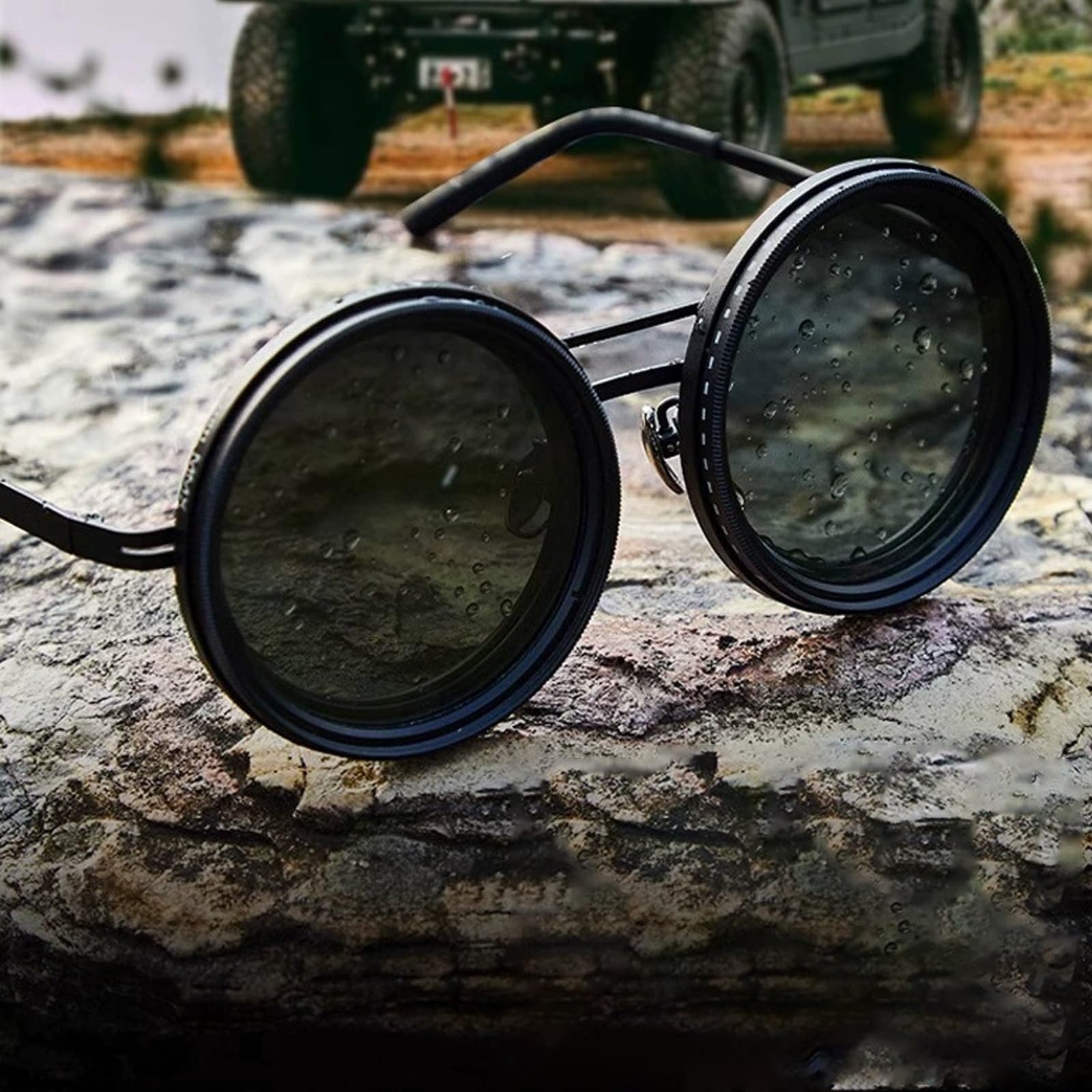 Adjustable Sunglasses，Adjustable Polarized Sunglasses，1 To 9 Rounded Polarized Glasses With Nd Filter Lenses