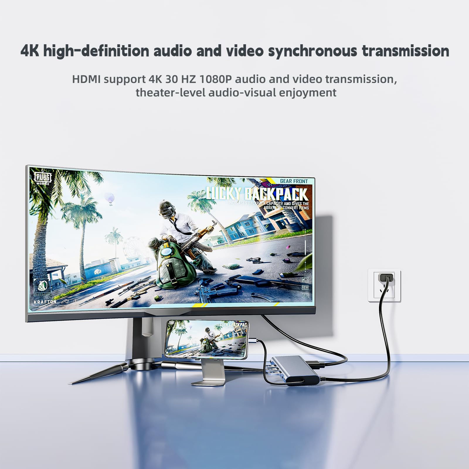 Hub USB C, adattatore USB C 11 in 1 docking station con HDMI 4K, VGA, 100W PD, USB3.0/2.0, RJ45 Gigabit Ethernet, lettore di schede SD/TF, audio da 3,5 mm, compatibile con MacBook Pro/Air, altri