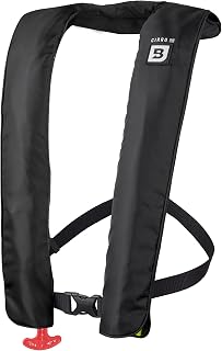 Bluestorm Cirro 26 USCG Approved Inflatable Life Jacket for Adults - Automatic/Manual 26lbs Buoyancy Apex Black PFD