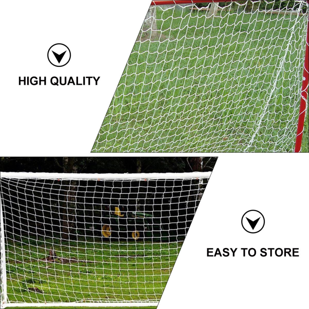 Red de Fútbol Deportiva 3x2 M, Red de Repuesto Ligera y Resistente para Porterías de Entrenamiento al Aire Libre, Accesorio para Fútbol Infantil