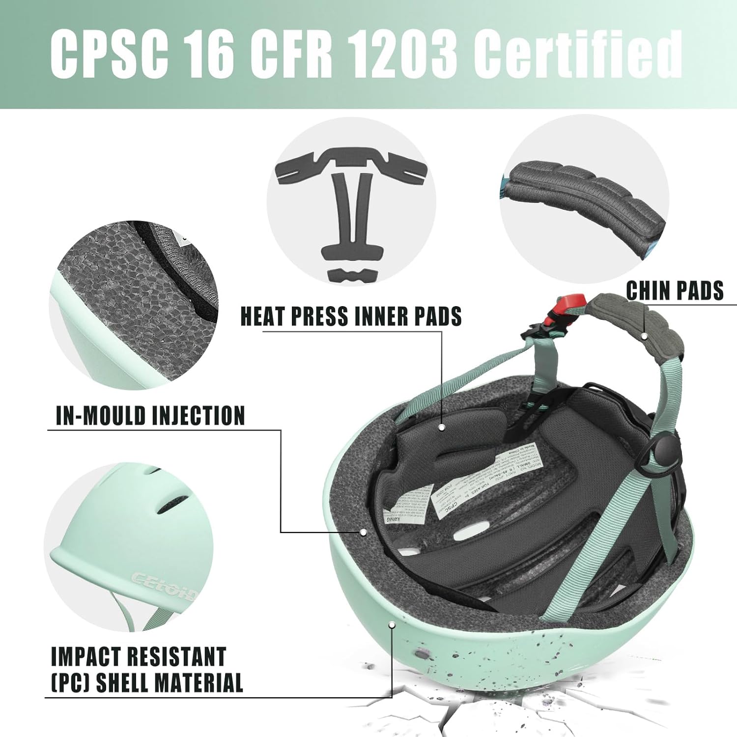 Kids Bike Helmet,Toddler Cyling Helmets for Ages 5-8-9-10-12-14-16Years Youth Boys & Girls,Child Adjustable Multi-Sport Bicycle Skateboard Roller Skate Scooter Balance Skateboarding Helmet - Image 4