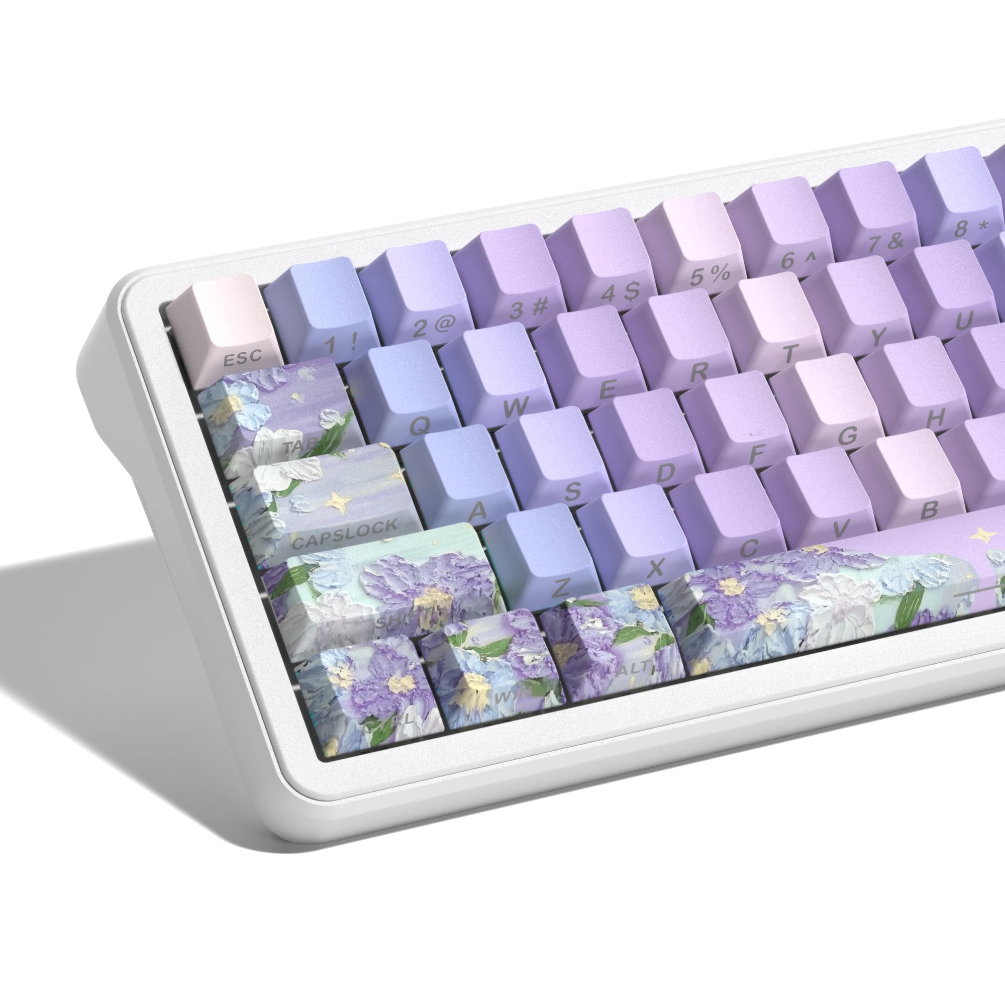 dagaladoo Purple Keyboard keycaps,Double Shot PBT keycaps Violet