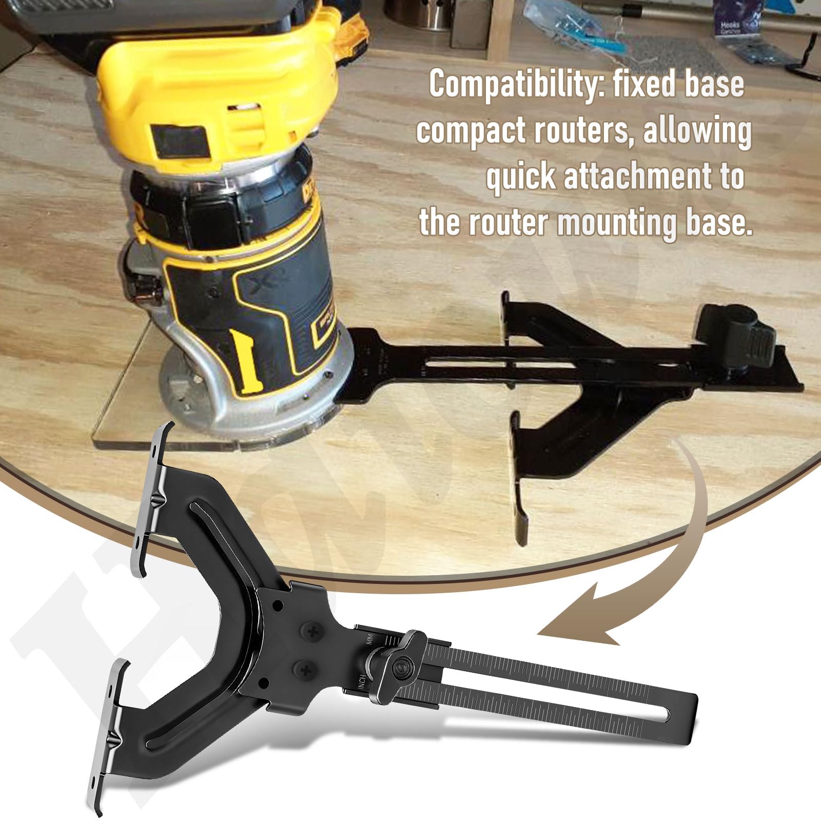 Guide De Bord DNP618 Pour Défonceuse Compacte DEWALT DWP611 - Neuf