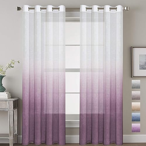 Sheer Privacy Curtains Amazon Com