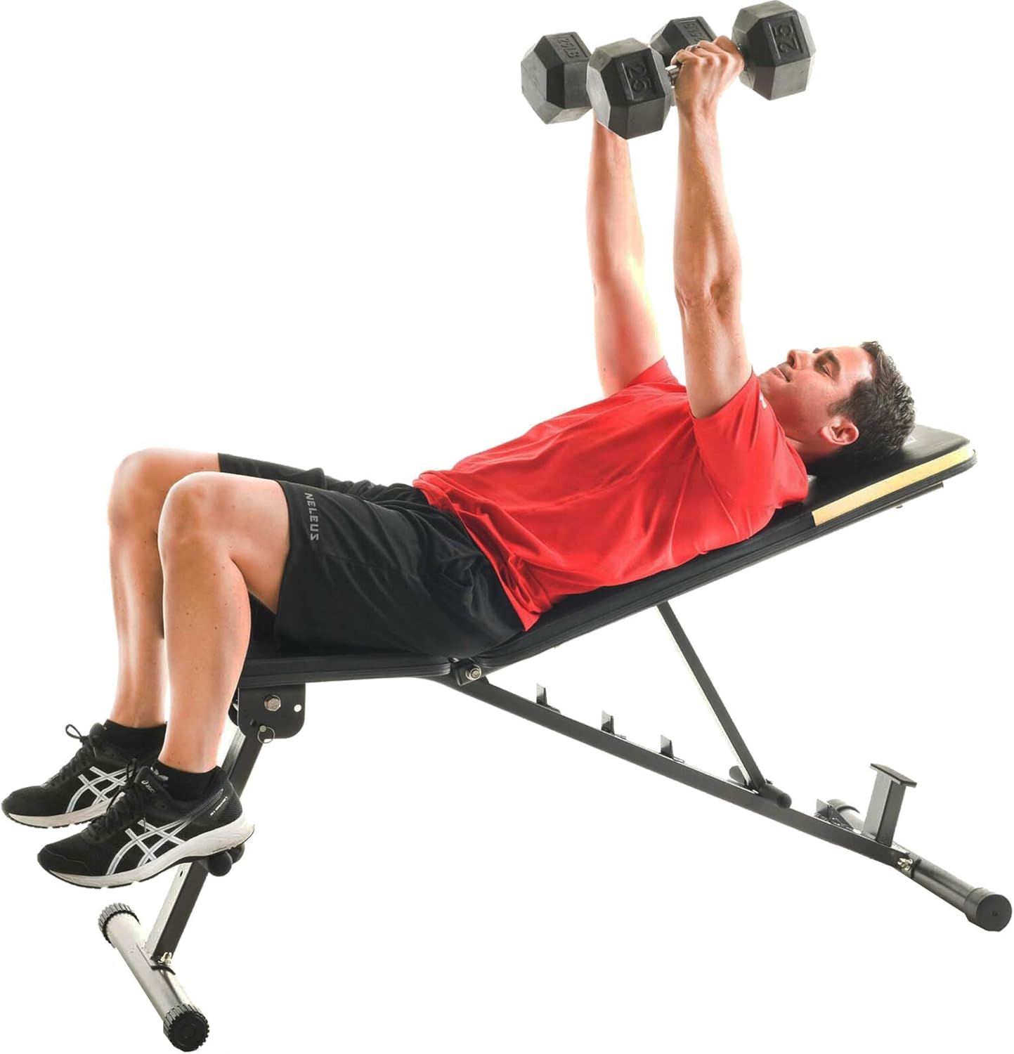 Fitness Reality Multi-Function Adjustable Power Rack Squat Stand with the Fitness Reality 1000 Super Max Bench (2825) : Sports & Outdoors