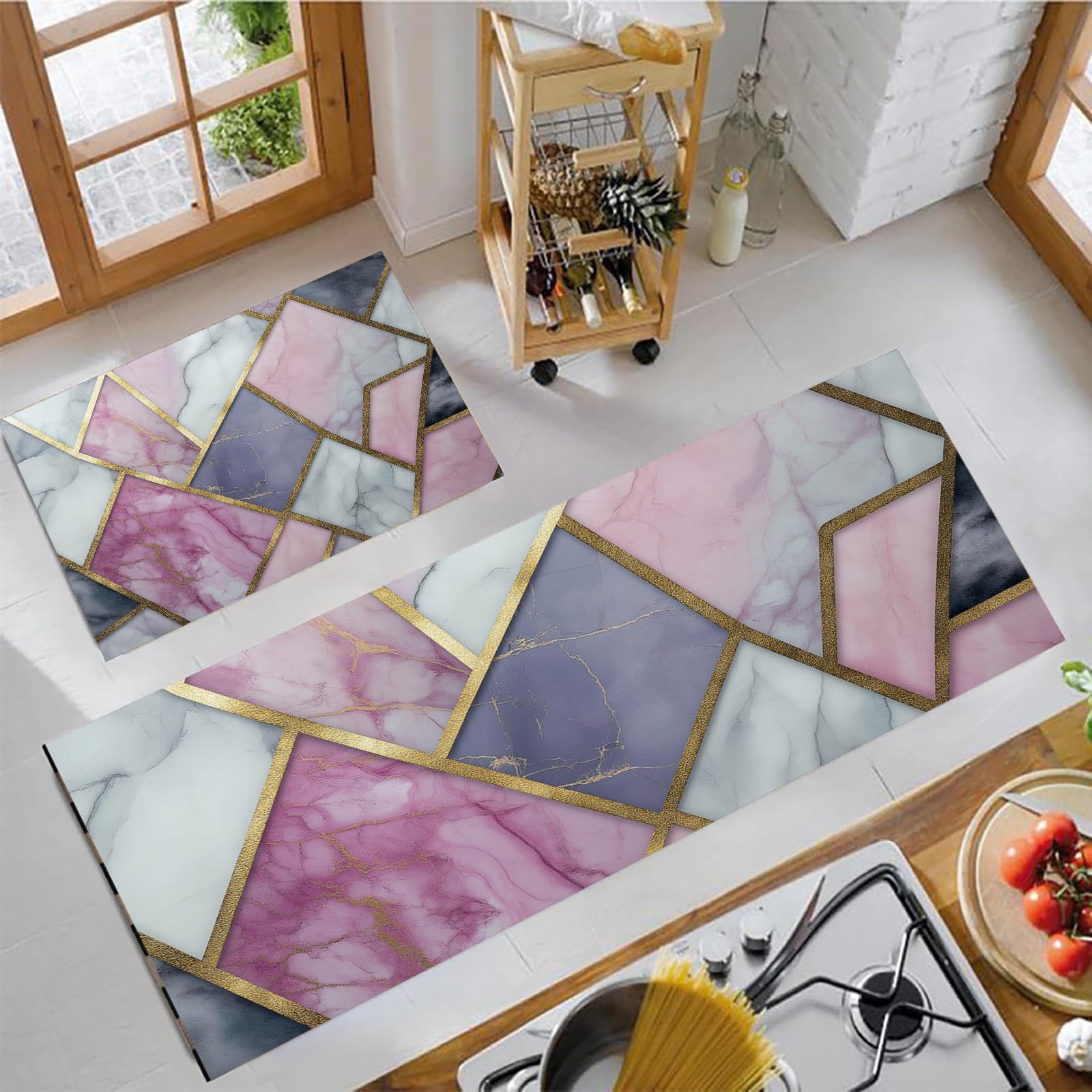 Ensemble de tapis de cuisine lavable et anti-fatigue pour votre sol
