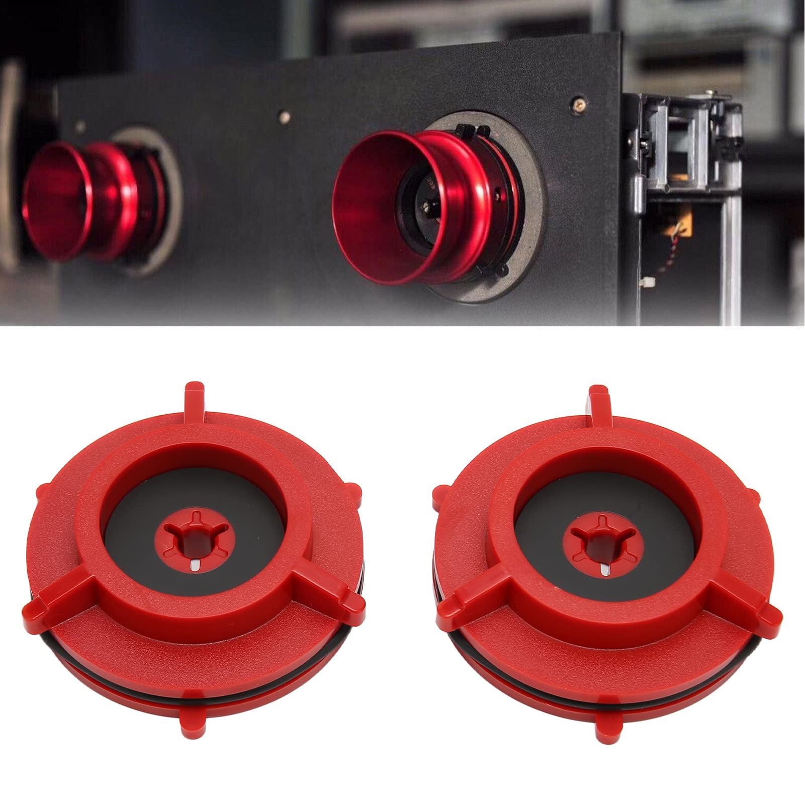 Adaptador universal Nab Hub de 10 pulgadas, abridor profesional de carrete a carrete para grabadoras de cinta Studer ReVox para B67 para Akai para Teac para G8M2, 1 par (rojo)
