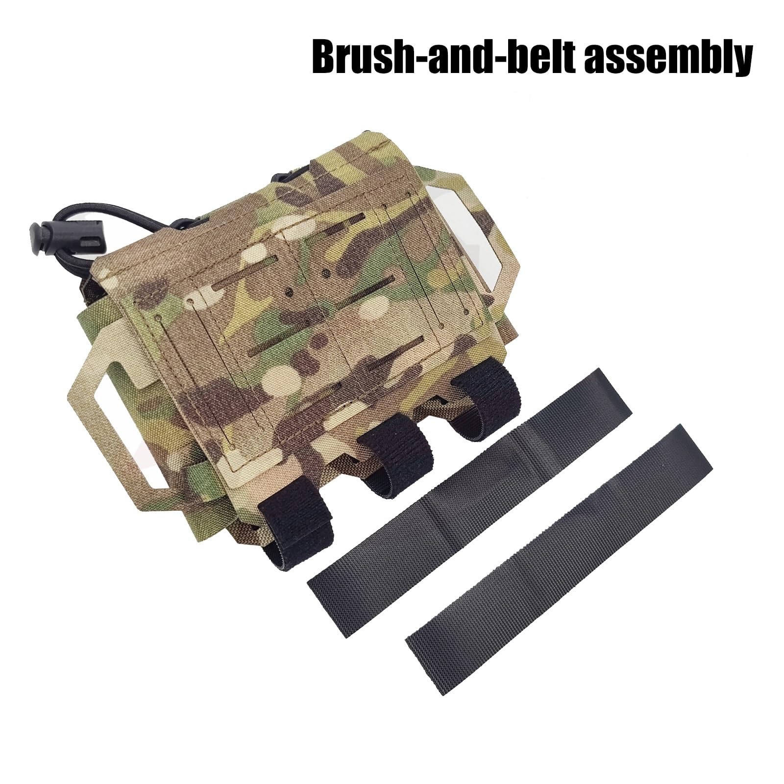 Botiquín Médico Táctico, Botiquín Médico Desmontable IFAK MOLLE Quick Pick de Doble Capa, Airsoft Deportes Al Aire Libre y Caza