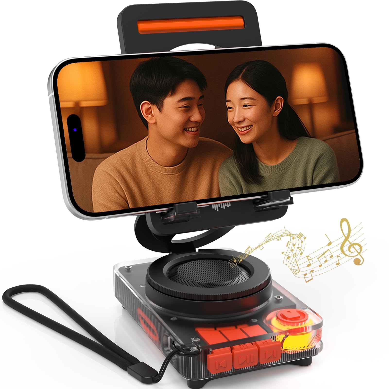 Amazon.co.jp: ANCwear スマホスタンド付き Bluetooth 5.4 スピーカー