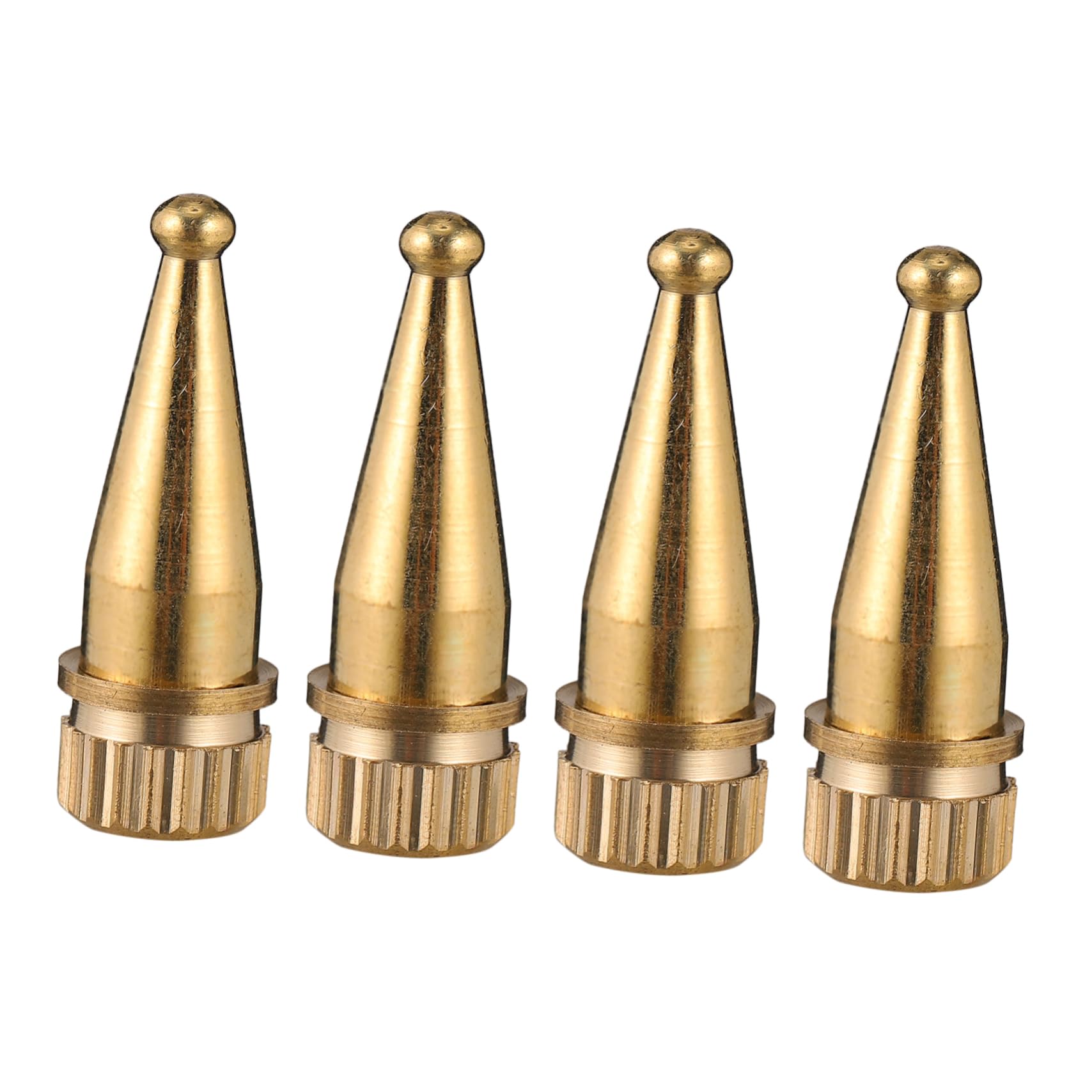 HOMOCONO 4pcs Full Copper Speaker Spikes Feet Speaker Spike Speaker Support for Amplifier DVD Player Turntable