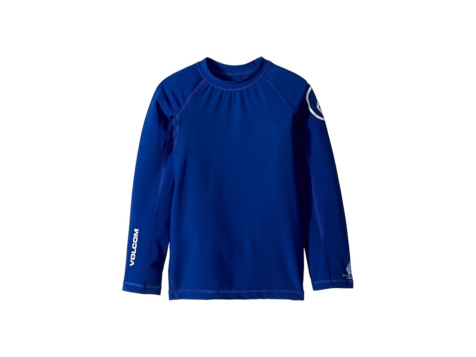 

Volcom Kids Lido Solid Long Sleeve Thrashguard (Toddler/Little Kids) (Camper Blue) Boy's Swimwear