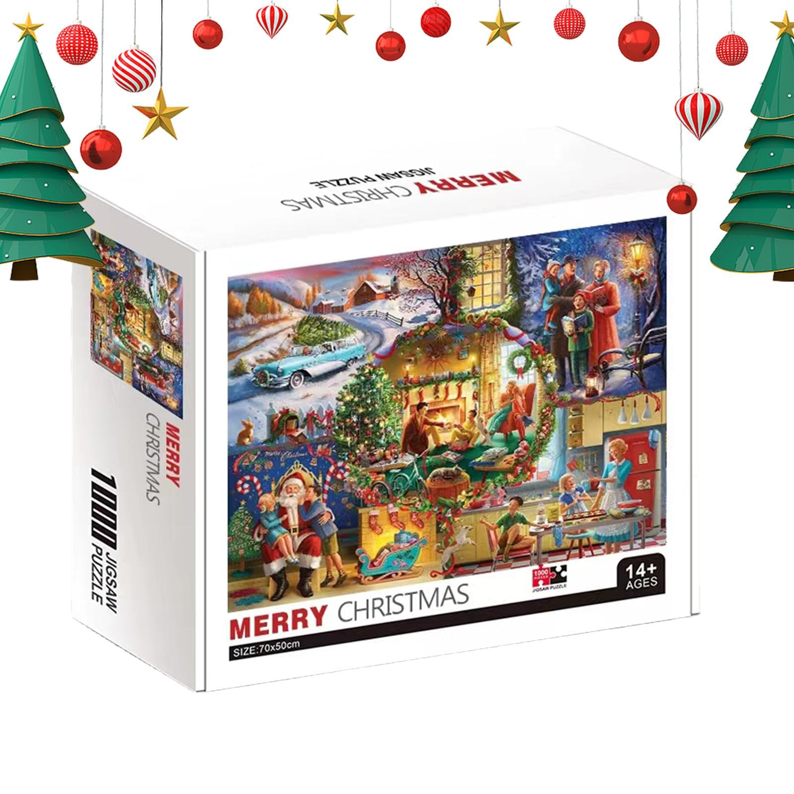Calendrier De L’Avent Puzzle 2024 – 24 Boîtes, 1008 Pièces – Arbre De Noël – Décoration Et Compte à Rebours
