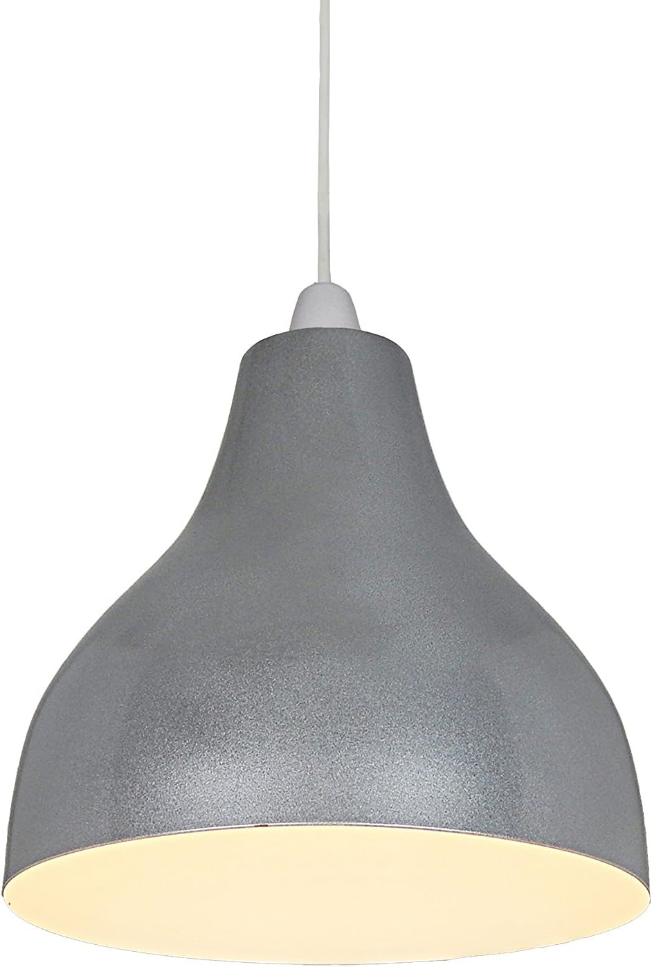SP410-ALL-25cm Silver Cafe Bistro Style Ceiling Pendant Shade
