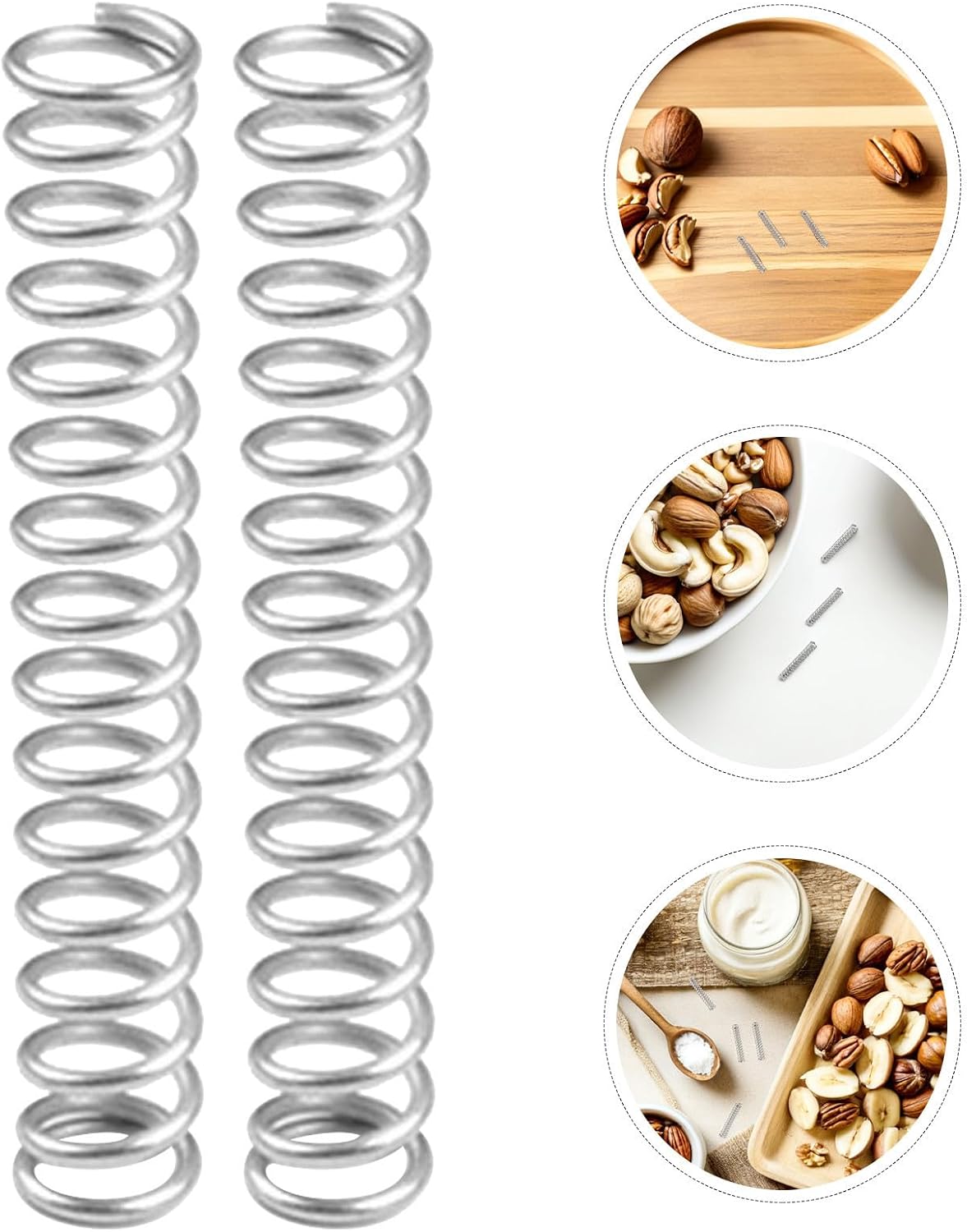 Coil Spring Spring Steel Coil Structure for Nutcracker Replacement Stainless Steel 20pcs with Exceptional Durability and Even Pressure Distribution, Heavy Duty for Home