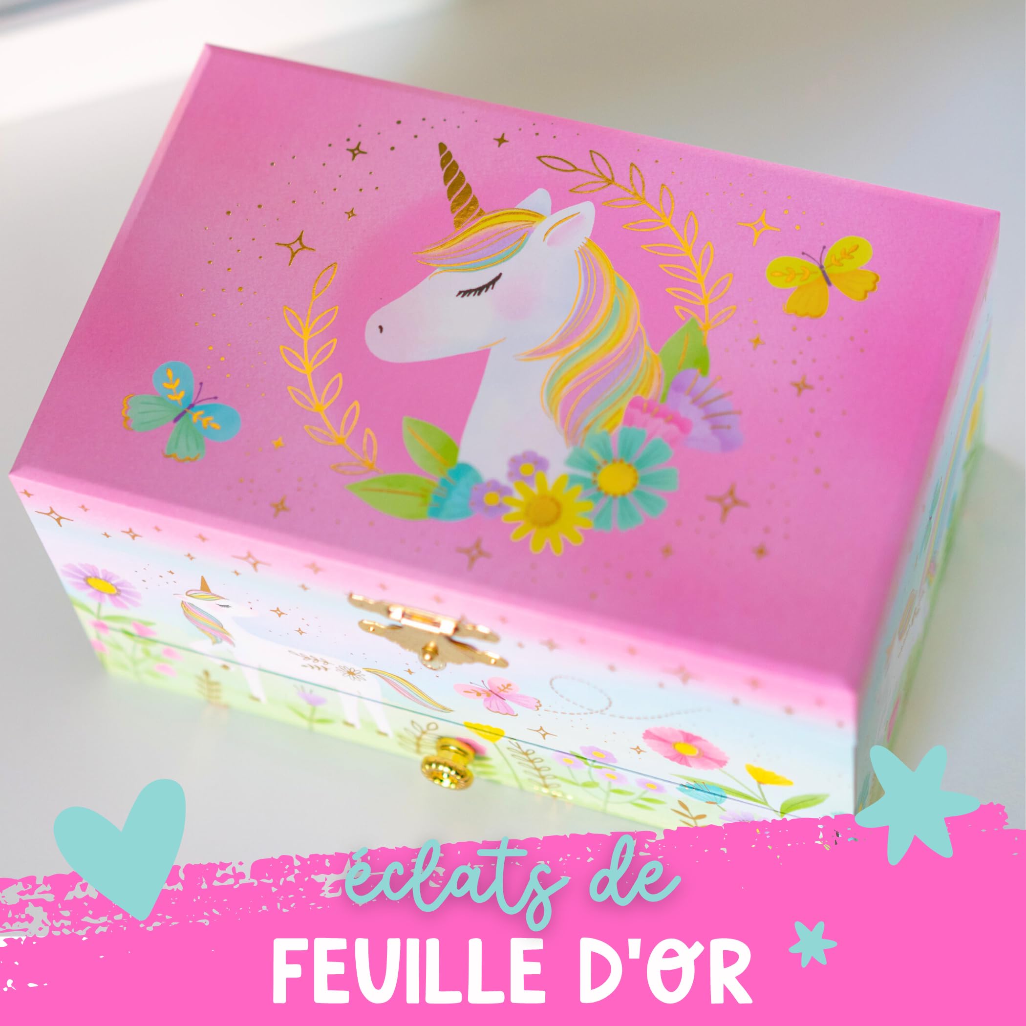 Boîte à Bijoux Musicale Licorne Avec Tiroir - Lola Schifrin - Unicorn