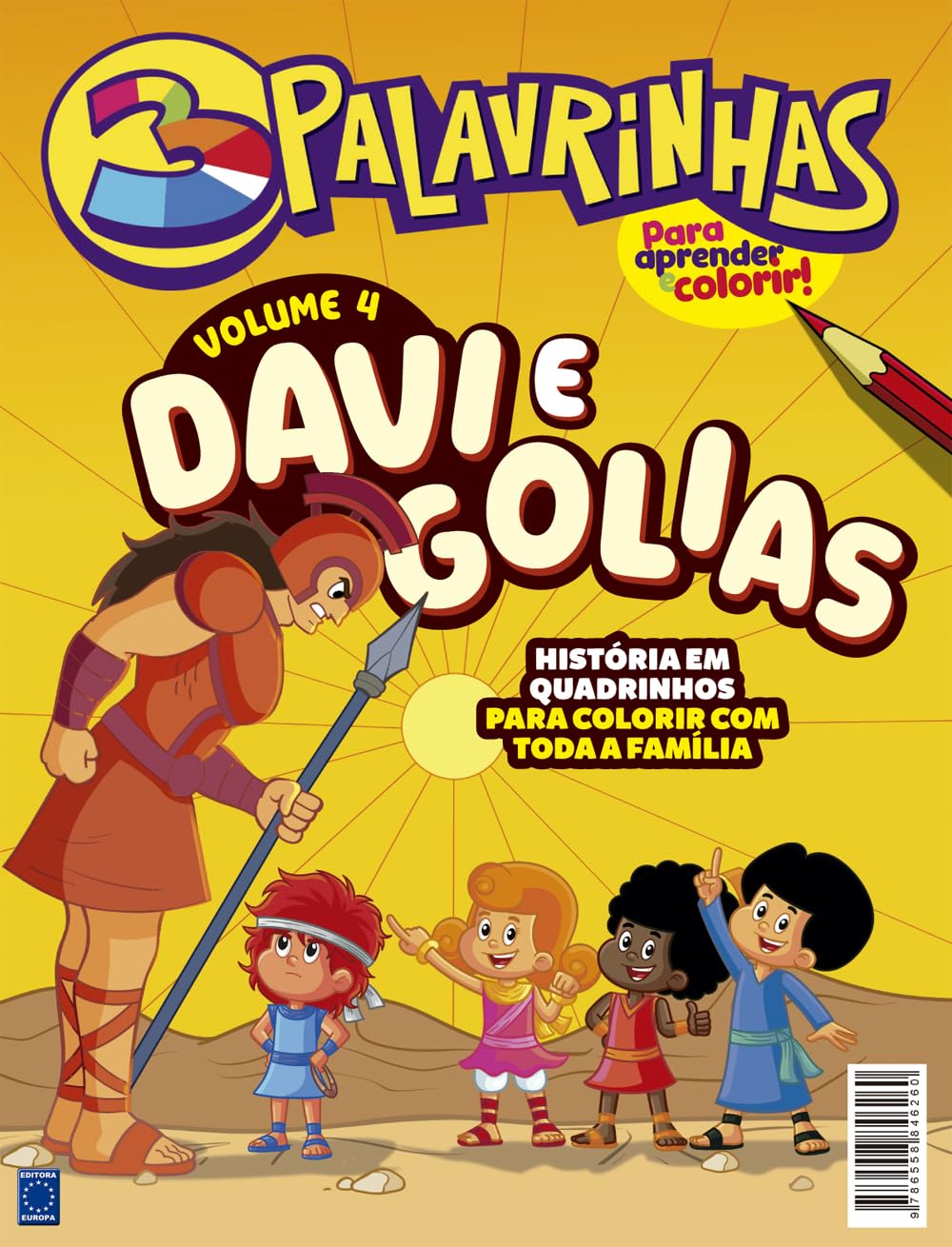 3 Palavrinhas - História em Quadrinhos para Colorir - Volume 4