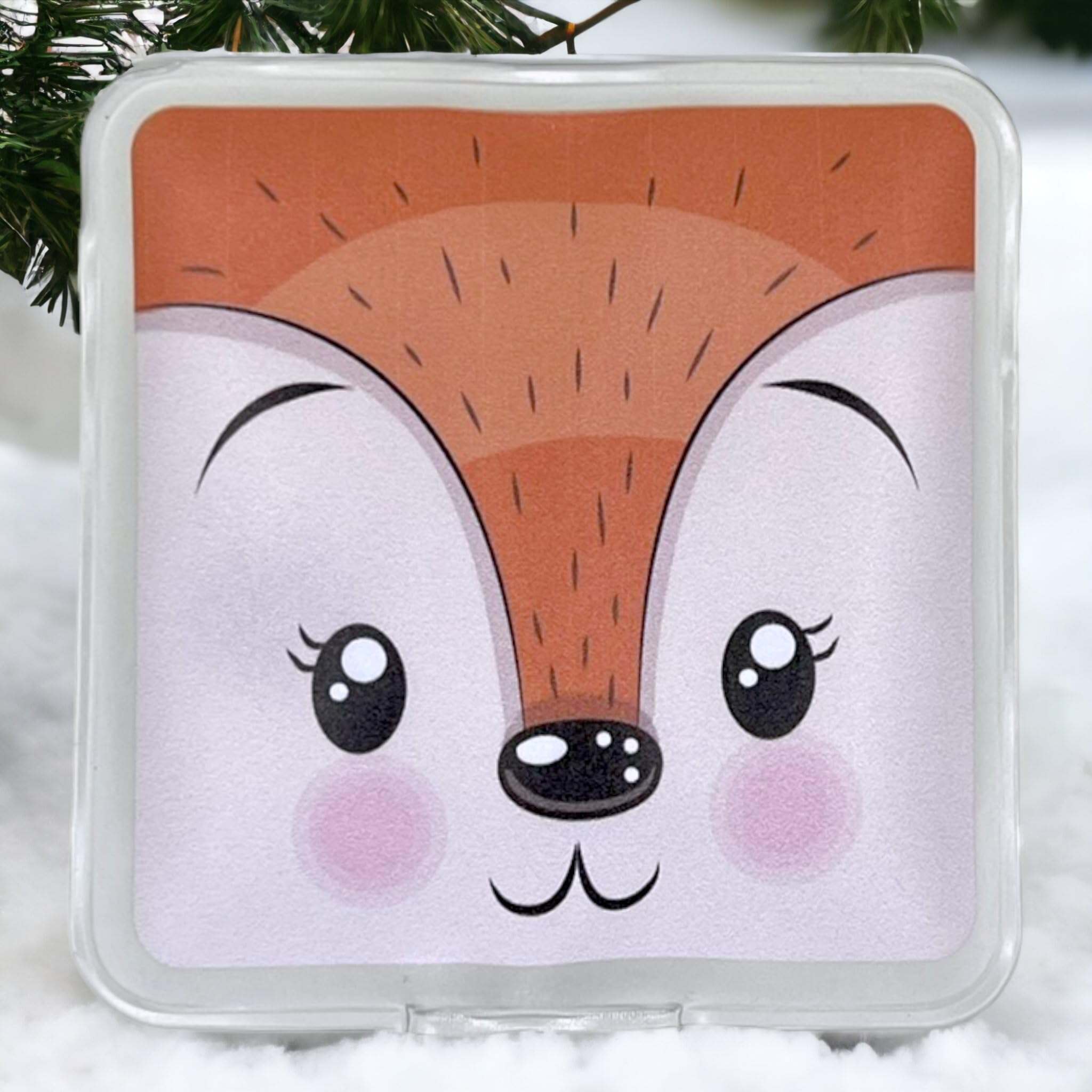 COM-FOUR® Set 4 Scaldamani Riutilizzabili Natalizi – Cuscinetti Termici A Cristallizzazione Con Motivi Pupazzo Di Neve, Babbo Natale, Pinguino E Alce – Ideali Per L'Inverno
