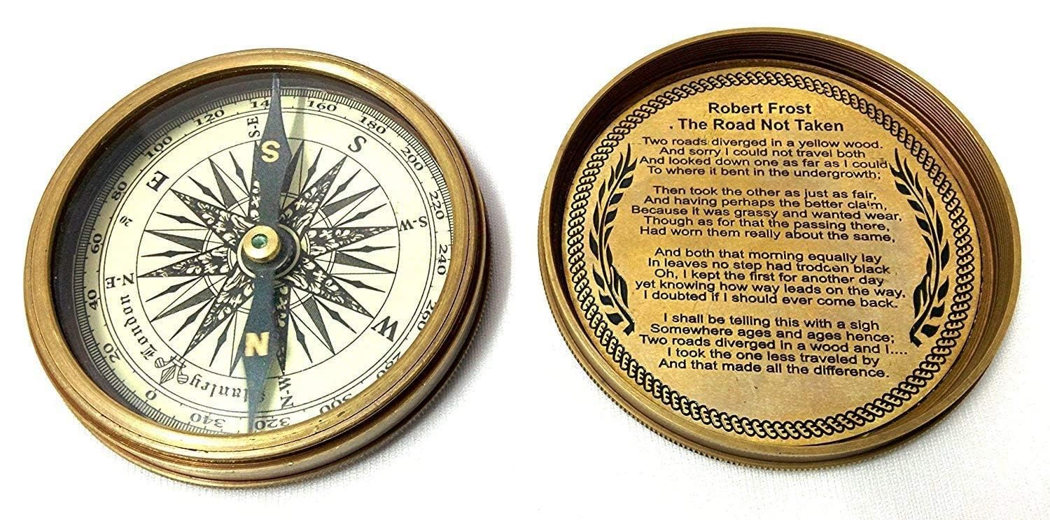 Nautical Collection 3 Inch Big Size Magnetic Compass with Beautiful Brass Finish Compass-image-28