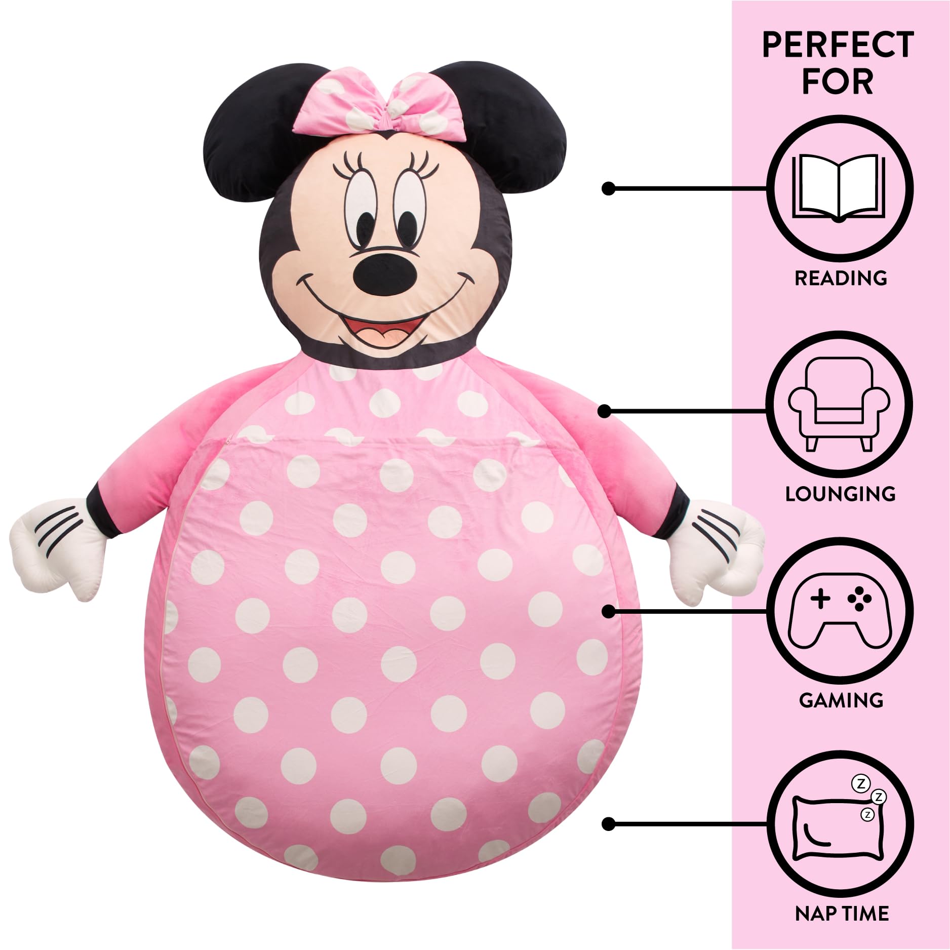 Amazon.com: Disney Minnie Mouse Oversized Floor Lounger for Kids