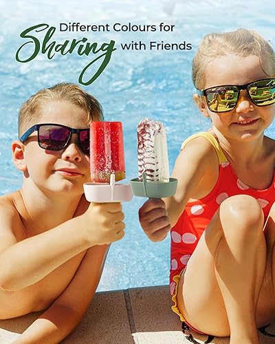 Miniatura 7 de Paquete de 4 soportes de silicona para paletas sin goteo, soporte para paletas AODISTUCE con pajilla, con 2 ranuras para palitos de tamaño estándar