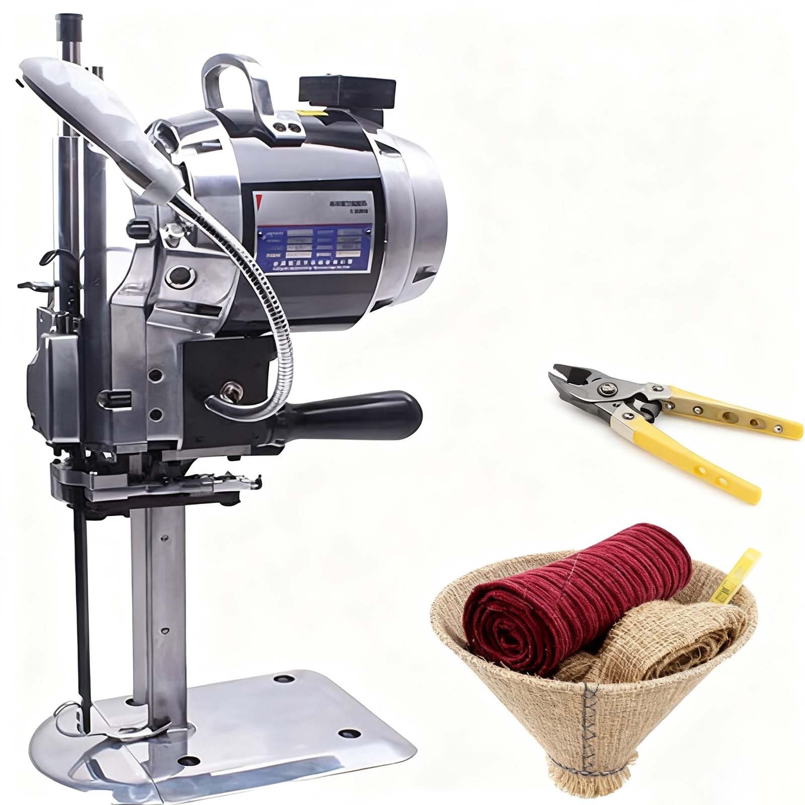 Machine découpe tissu 1100W robuste pour atelier de haute couture