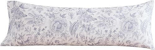 Miniatura 33 de ECOCOTT Juego de 2 fundas de almohada 100 % algodón con estampado floral, tamaño estándar, cierre de sobre súper suave (estándar, 20 x 26 pulgadas)