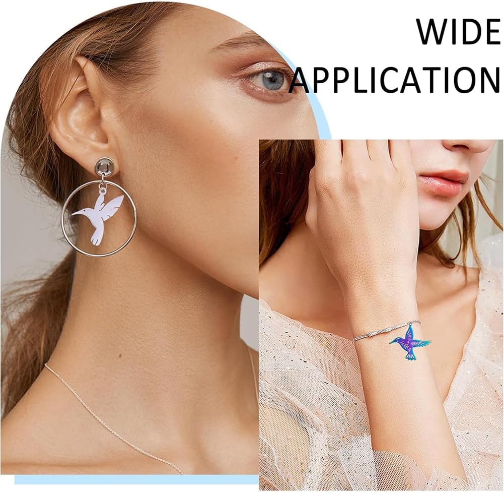 CHGCRAFT 18 Pcs 6 Styles Hummingbird Filigree Charms Bird Charms 201/304 Stainless Steel Pendants for DIY Keychain Necklace Earrings Bracelet Jewelry Making - Image 7