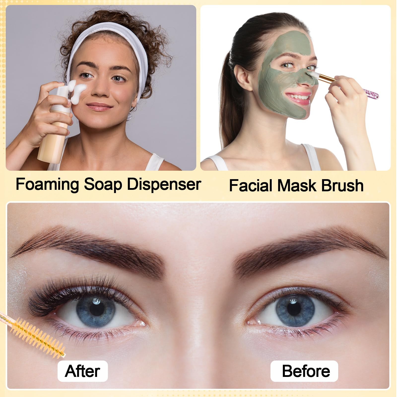 Zhehao 80-Piece Eyelash Extension Cleaning and Aftercare Kit