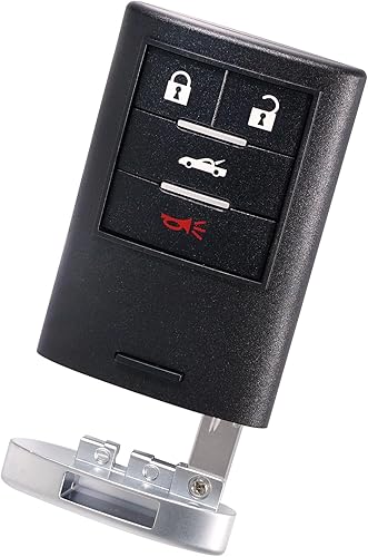 Miniatura 6 de TOP-VIGOR Reemplazo de llavero remoto de entrada sin llave 315 MHz compatible con Chevrolet Corvette 2008 2009 2010 2011 2012 2013, chip inteligente