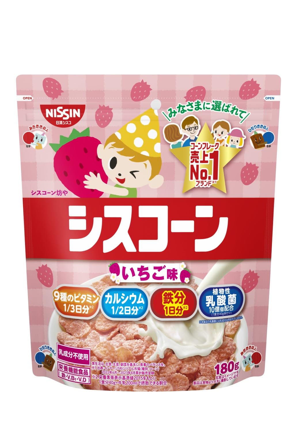 Amazon.co.jp: 日清シスコ シスコーン いちご 180g×6袋 : 食品・飲料・お酒