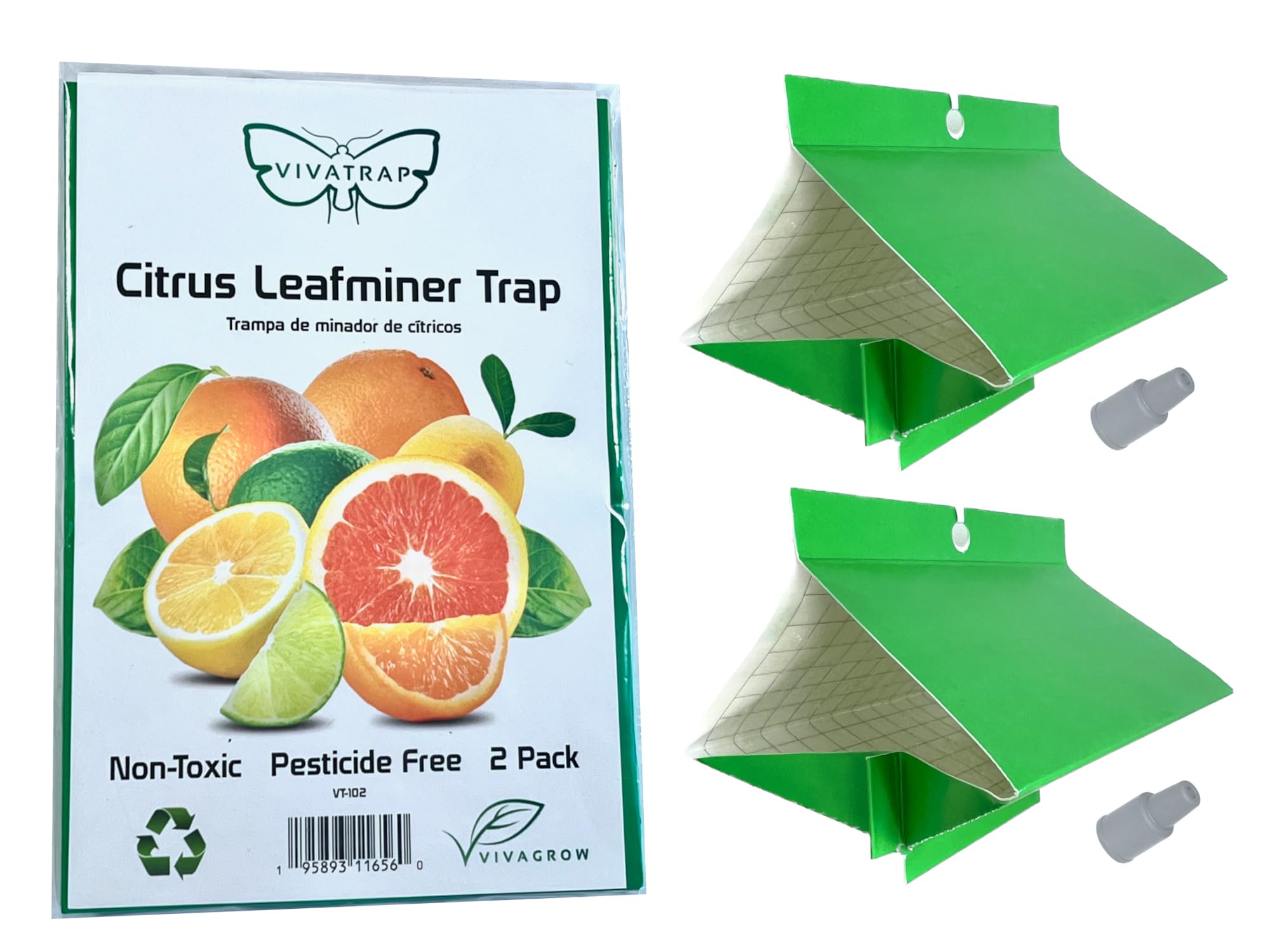 VivaTrap VT-102 Citrus Leafminer Trap & Lure (2 Pack, 8 Week)